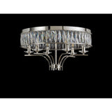 Vivienne 6 Light Crystal Semi-Flush Ceiling Light – Polished Nickel