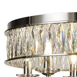 Vivienne 6 Light Crystal Semi-Flush Ceiling Light – Polished Nickel