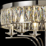 Vivienne 6 Light Crystal Semi-Flush Ceiling Light – Polished Nickel