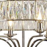 Vivienne 6 Light Crystal Semi-Flush Ceiling Light – Polished Nickel