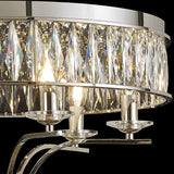 Vivienne 6 Light Crystal Semi-Flush Ceiling Light – Polished Nickel