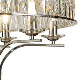 Vivienne 6 Light Crystal Semi-Flush Ceiling Light – Polished Nickel