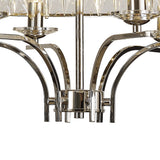 Vivienne 6 Light Crystal Semi-Flush Ceiling Light – Polished Nickel