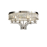Vivienne 6 Light Crystal Semi-Flush Ceiling Light – Polished Nickel