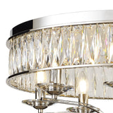 Vivienne 8 Light Crystal Semi-Flush Ceiling Light – Polished Nickel