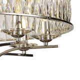 Vivienne 8 Light Crystal Semi-Flush Ceiling Light – Polished Nickel