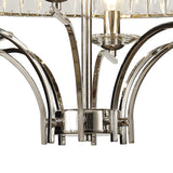 Vivienne 8 Light Crystal Semi-Flush Ceiling Light – Polished Nickel