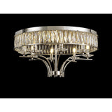 Vivienne 8 Light Crystal Semi-Flush Ceiling Light – Polished Nickel