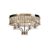Vivienne 4 Light Crystal Semi-Flush Ceiling Light – French Gold