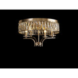 Vivienne 4 Light Crystal Semi-Flush Ceiling Light – French Gold