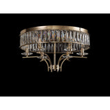 Vivienne 6 Light Crystal Semi-Flush Ceiling Light – French Gold
