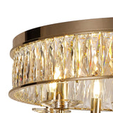 Vivienne 8 Light Crystal Semi-Flush Ceiling Light – French Gold