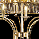 Vivienne 8 Light Crystal Semi-Flush Ceiling Light – French Gold
