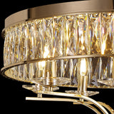 Vivienne 8 Light Crystal Semi-Flush Ceiling Light – French Gold