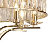 Vivienne 8 Light Crystal Semi-Flush Ceiling Light – French Gold