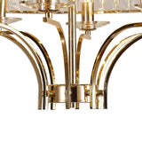 Vivienne 8 Light Crystal Semi-Flush Ceiling Light – French Gold
