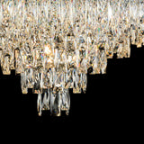 Vivienne 70cm 11 Light Crystal Chandelier/Semi Flush - Polished Nickel