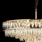 Vivienne 70cm 11 Light Crystal Chandelier/Semi Flush - French Gold