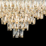 Vivienne 70cm 11 Light Crystal Chandelier/Semi Flush - French Gold