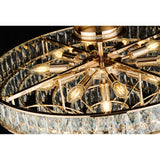 Vivienne 70cm 11 Light Crystal Chandelier/Semi Flush - French Gold