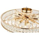 Vivienne 70cm 11 Light Crystal Chandelier/Semi Flush - French Gold