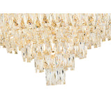 Vivienne 70cm 11 Light Crystal Chandelier/Semi Flush - French Gold