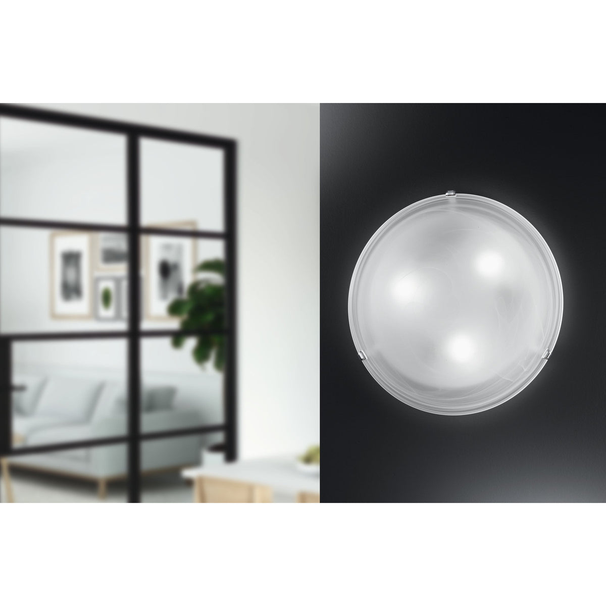 Vornorne Flush Ceiling Light - Chrome