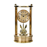 Cylinder Pendulum Mantel Clock with Arabic Numerals - Gold