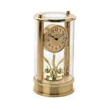 Cylinder Pendulum Mantel Clock with Arabic Numerals - Gold
