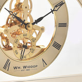 Arch Skeleton Mantel Clock with Roman Numeral Dial - Gold