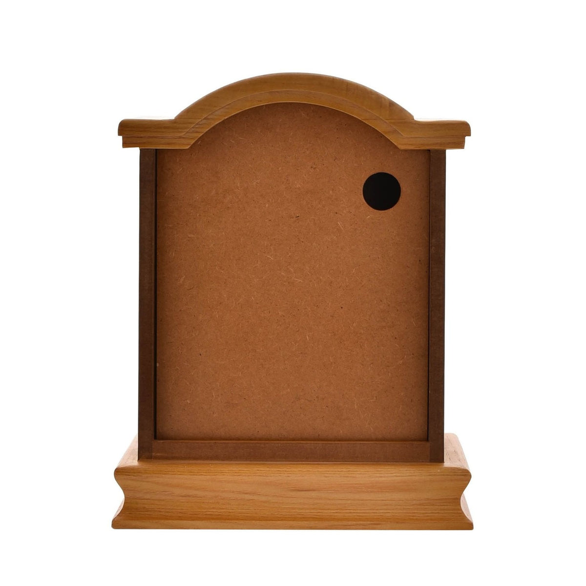 Broken Arch Pendulum Mantel Clock with Baton Dial - Oak