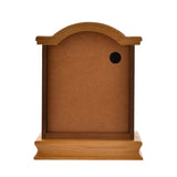Broken Arch Pendulum Mantel Clock with Baton Dial - Oak