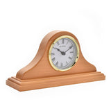 Napoleon Wooden Mantel Clock with Roman Numeral Dial - Beech