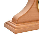 Napoleon Wooden Mantel Clock with Roman Numeral Dial - Beech