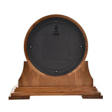 Wooden Barrel Mantel Clock with Roman Numerals 23cm - Walnut