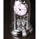 Arched Rotating Pendulum Anniversary Mantel Clock - Silver