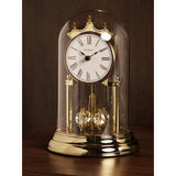 Rotating Pendulum Anniversary Metal Mantel Clock - Gold