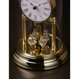 Rotating Pendulum Anniversary Metal Mantel Clock - Gold