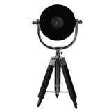 Tripod Mantel Clock with Black Roman Numeral Dial - Silver