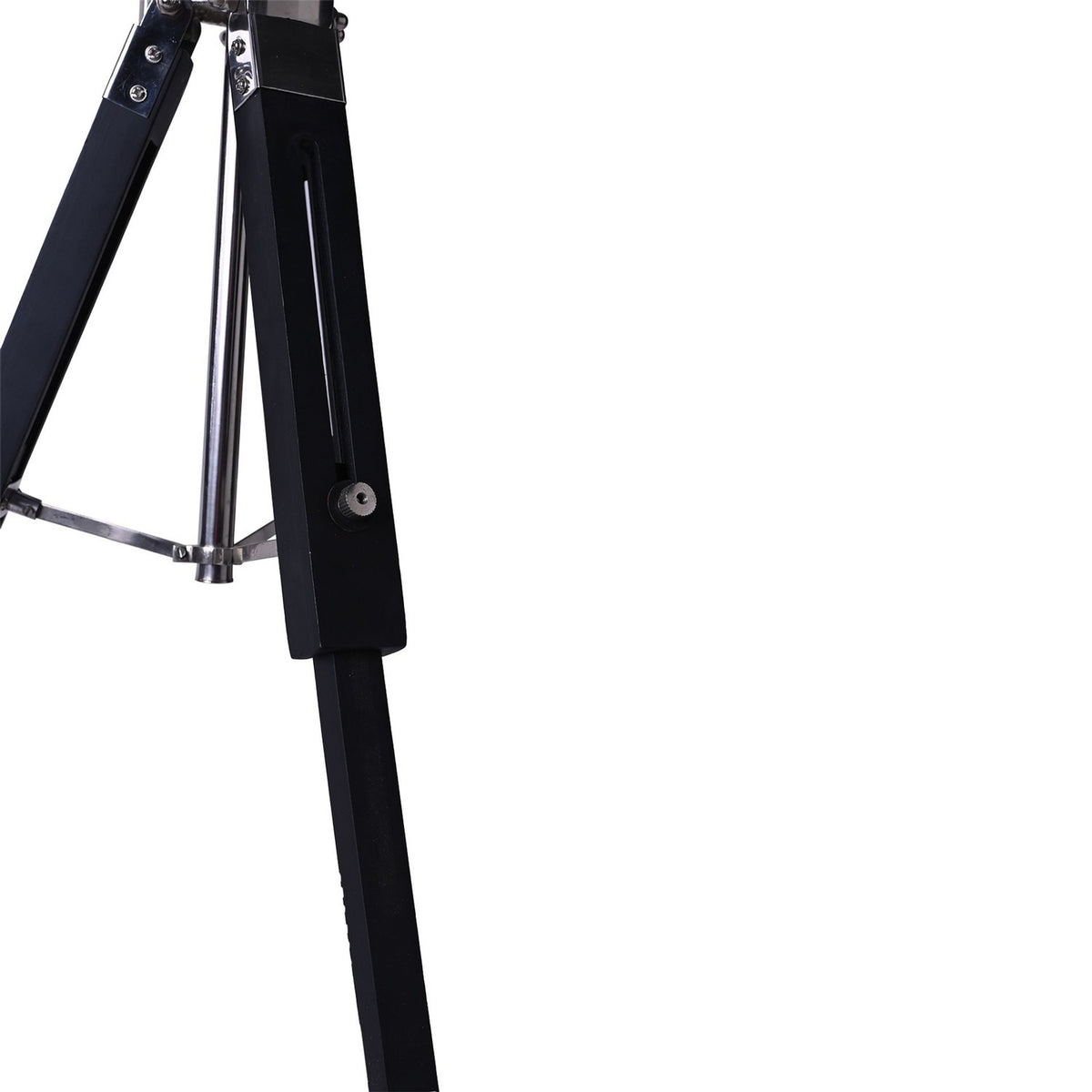 Tripod Mantel Clock with Black Roman Numeral Dial - Silver