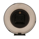 Round Quartz Tabletop Mantel Clock 20cm - Black & White