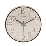Round Quartz Tabletop Mantel Clock 20cm - Black & White