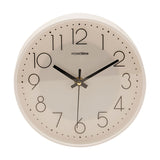 Round Dial Tabletop Mantel Clock with Stand 20cm - White