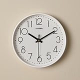 Round Dial Tabletop Mantel Clock with Stand 20cm - White