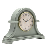 Broken Arch Mantel Clock with Gold Rim and Cream Dial - Sage