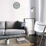 Round Analogue Wall Clock with Speckled Face 30cm - Green