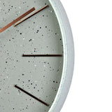 Round Analogue Wall Clock with Speckled Face 30cm - Green