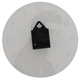 King of Rock & Roll Portrait Glass Wall Clock 30cm - White