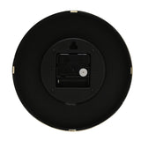 Robin Design Round Analogue Wall Clock 19.5cm - Gold & White