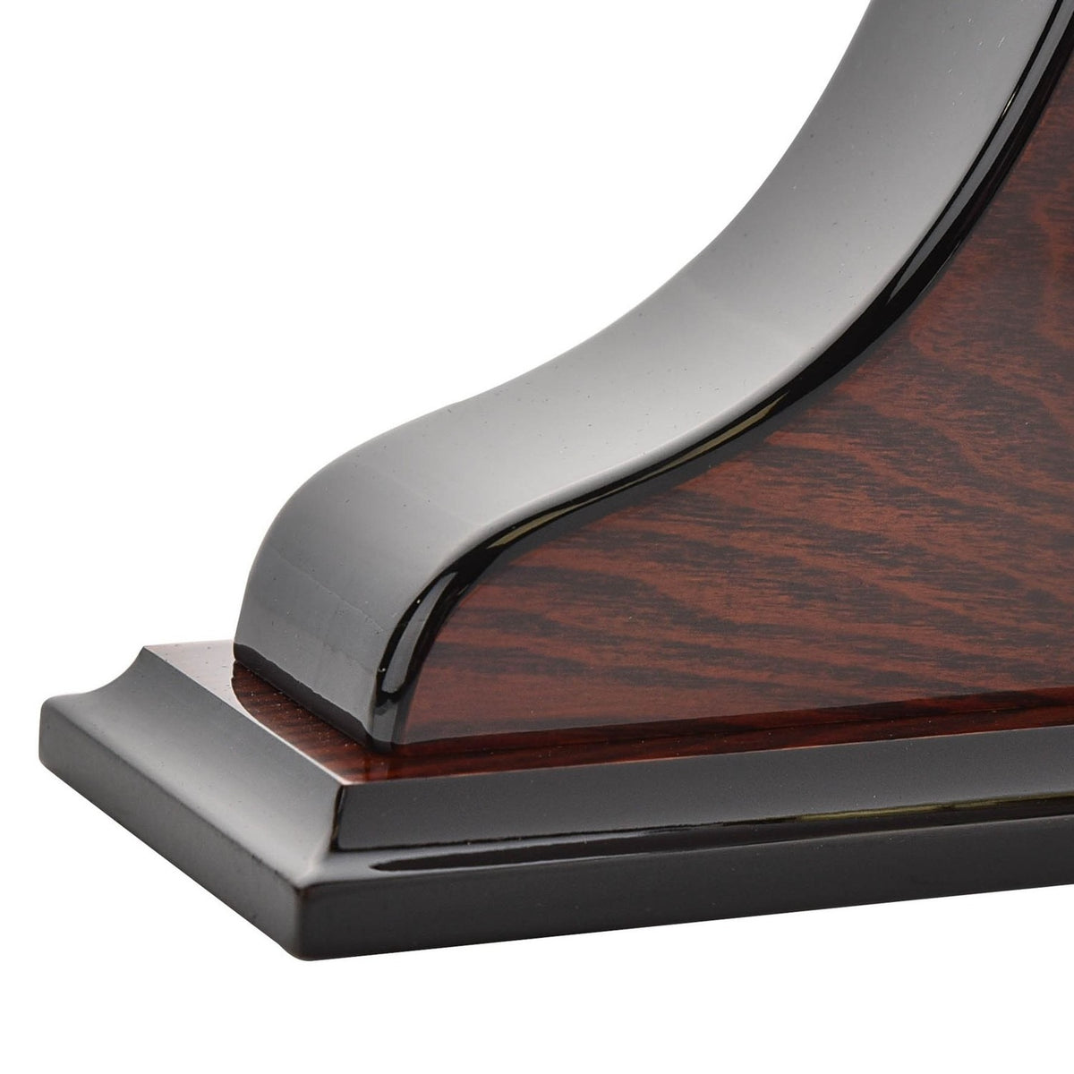 Napoleon Wooden Mantel Clock with Roman Numerals - Mahogany